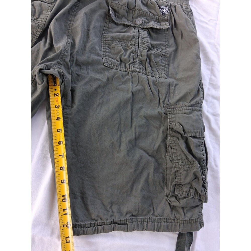 Southpole Mens 4XB OD Green Cargo Shorts Utility Pocket Casual Streetwear Skater - Picture 6 of 6